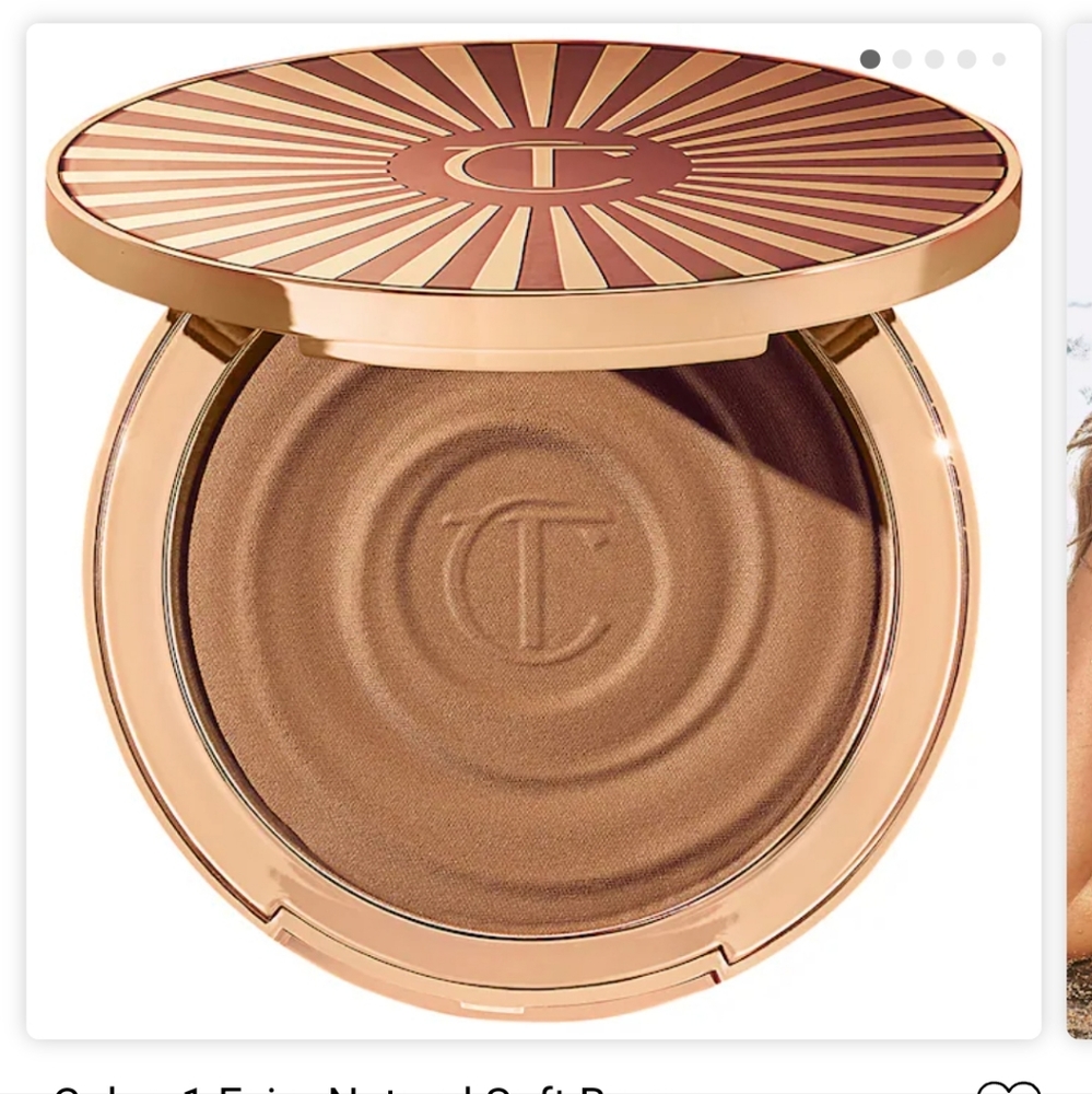 Charlotte Tibury Cream Bronzer 1 Fair Pale